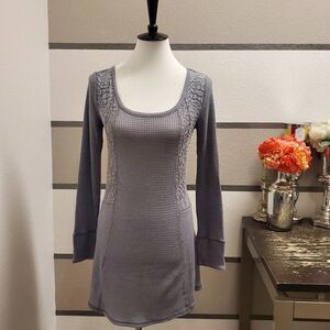 E by Eloise Lace Panel Thermal Top Sz S